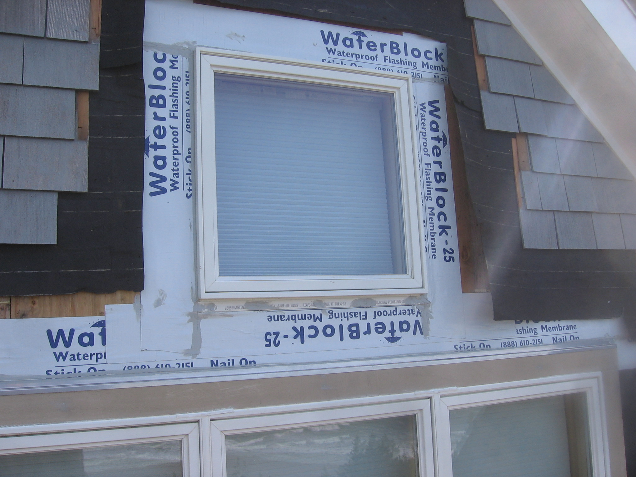 correctly install, flashed and wrapped window